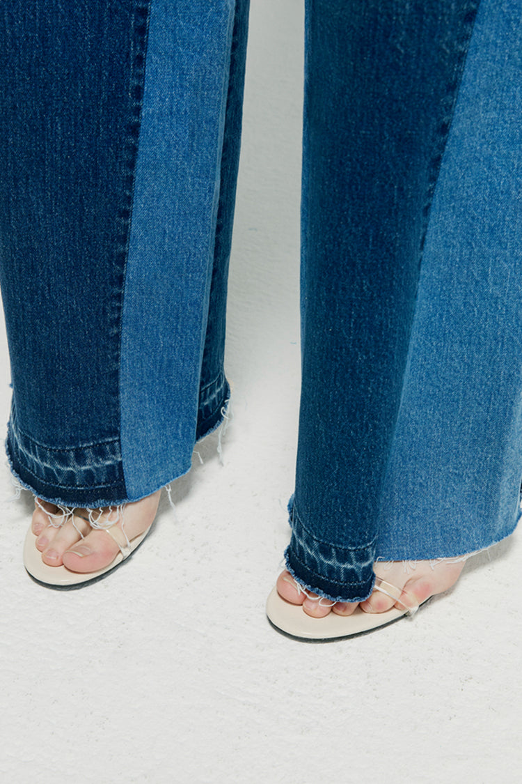 Shadow Split Wideleg Jeans