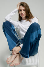 Shadow Split Wideleg Jeans