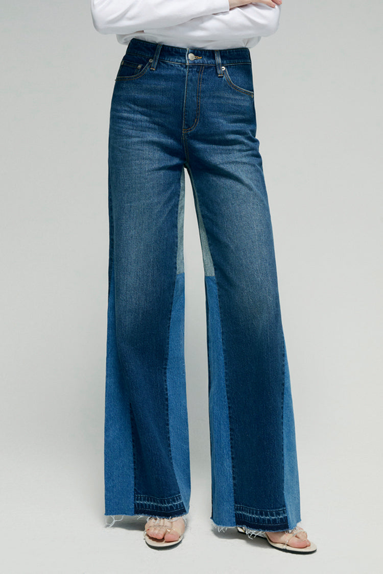 Shadow Split Wideleg Jeans