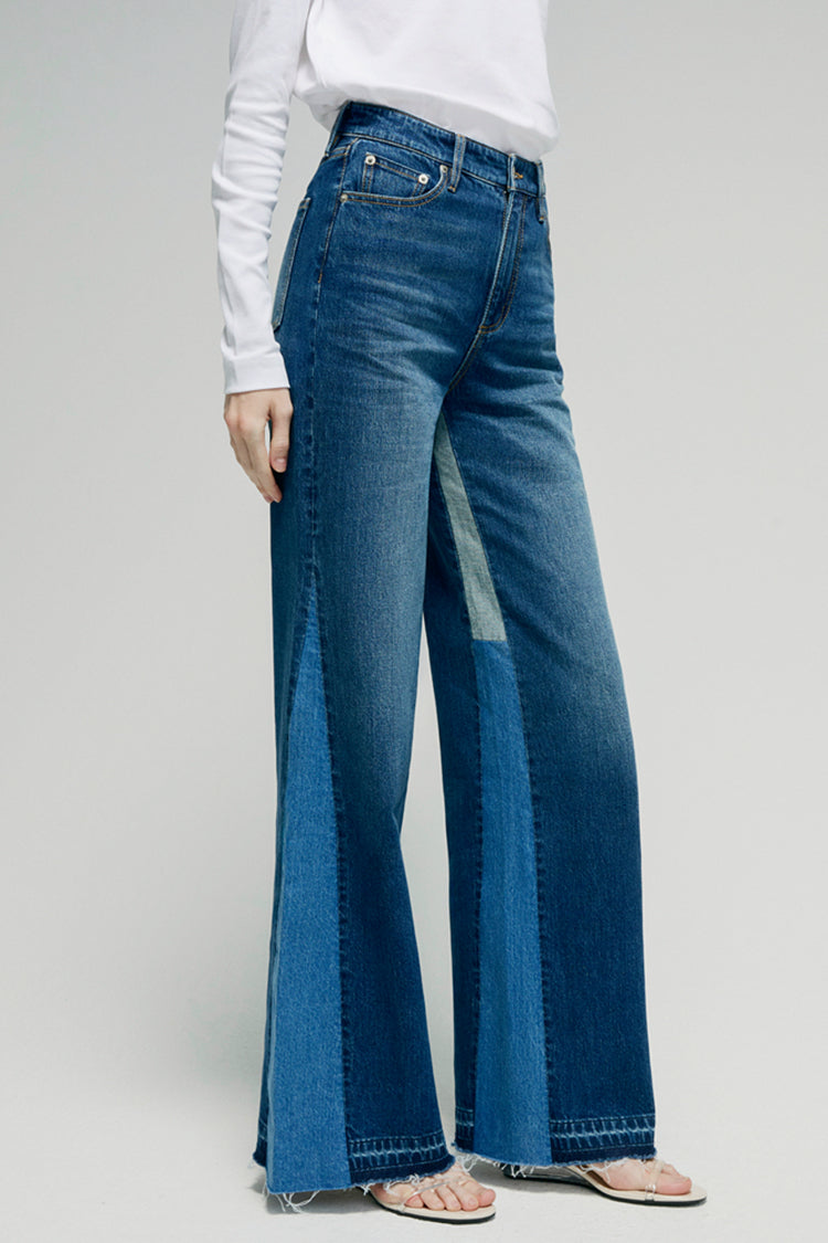 Shadow Split Wideleg Jeans