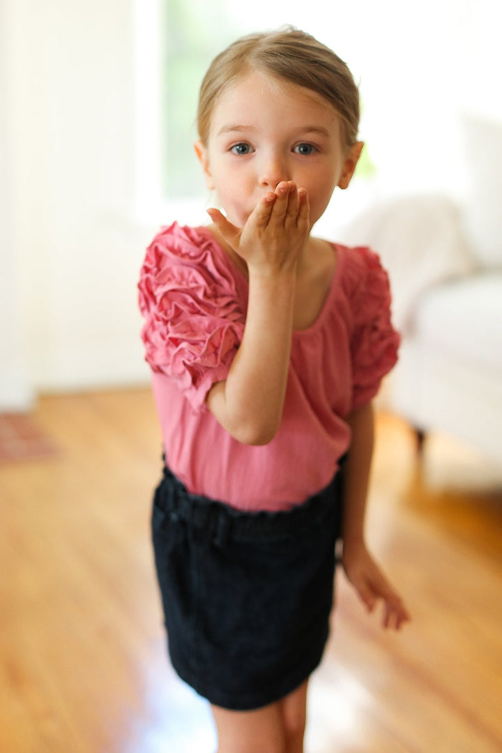 Lovely Ruffle Sleeve Top