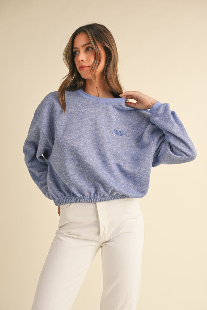 Malibu Vintage Sweatshirt - Blue Purple