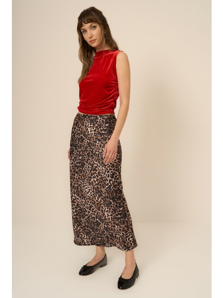 On Repeat Ruched Side Velvet Tank Top