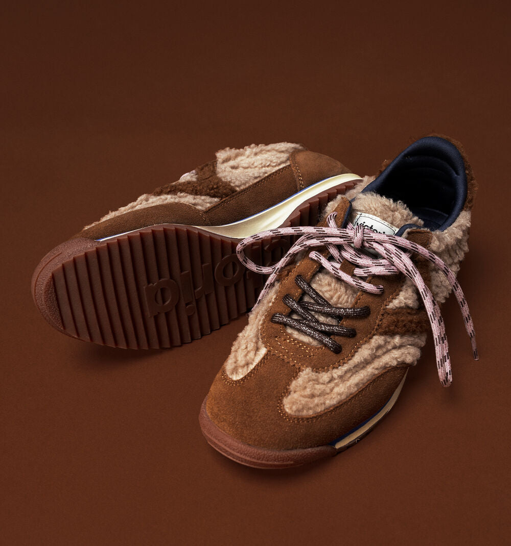 Saturno Faux Shearling & Suede Sneaker