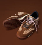 Saturno Faux Shearling & Suede Sneaker