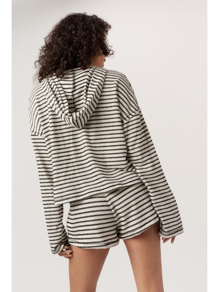 PROJECT SOCIAL T | HOMETOWN TEXTURED STRIPE HOODIE