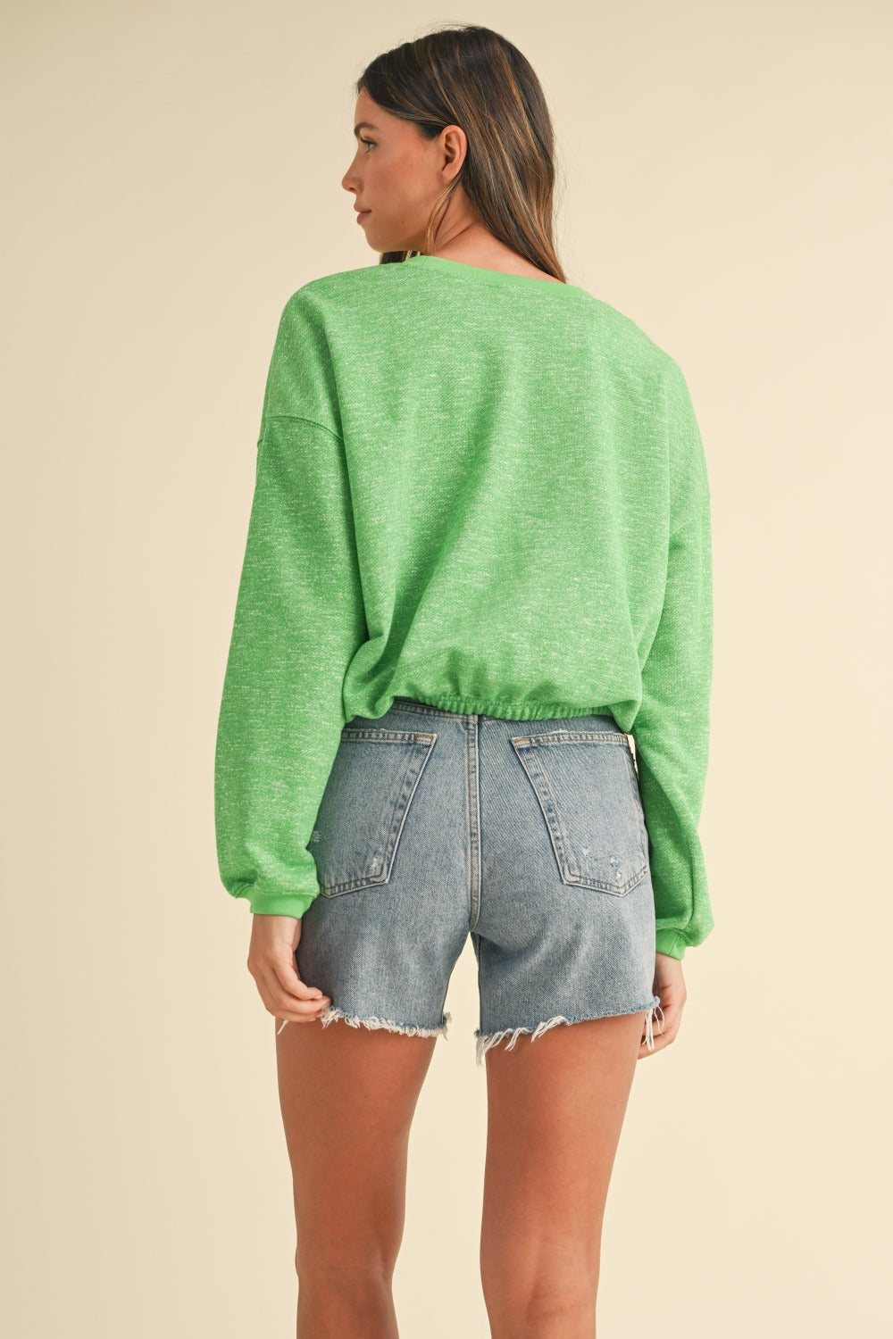 Malibu Vintage Sweatshirt - Apple Green