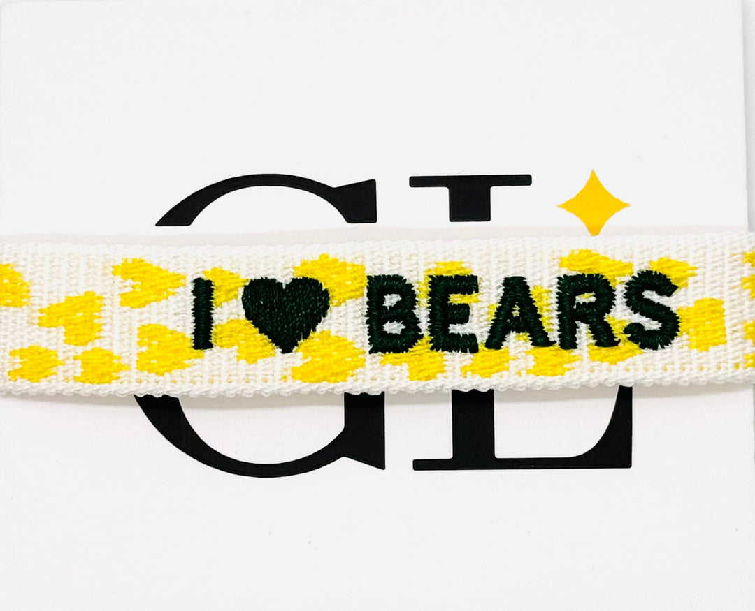 I Love Bears Team Tassel Bracelet