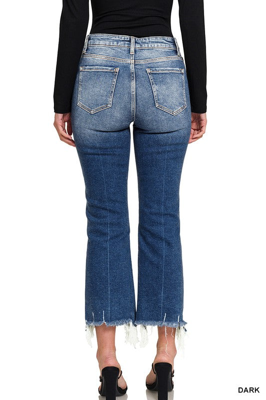 Zenana: High Standards Kick Flare Jeans