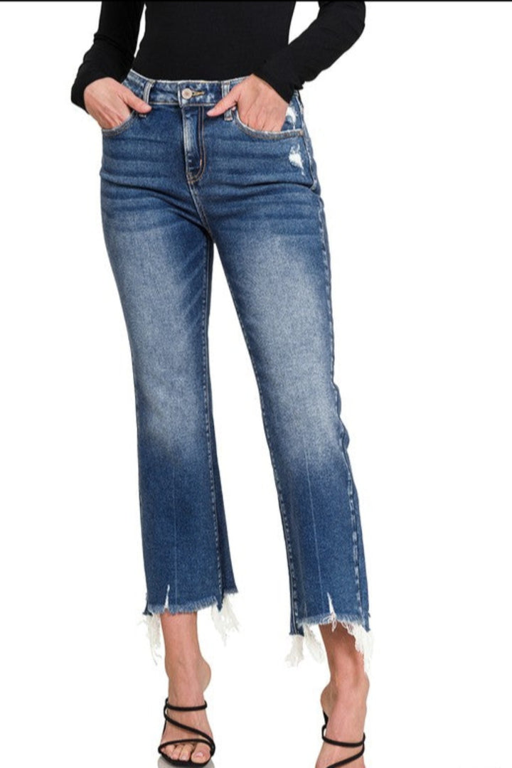 Zenana: High Standards Kick Flare Jeans