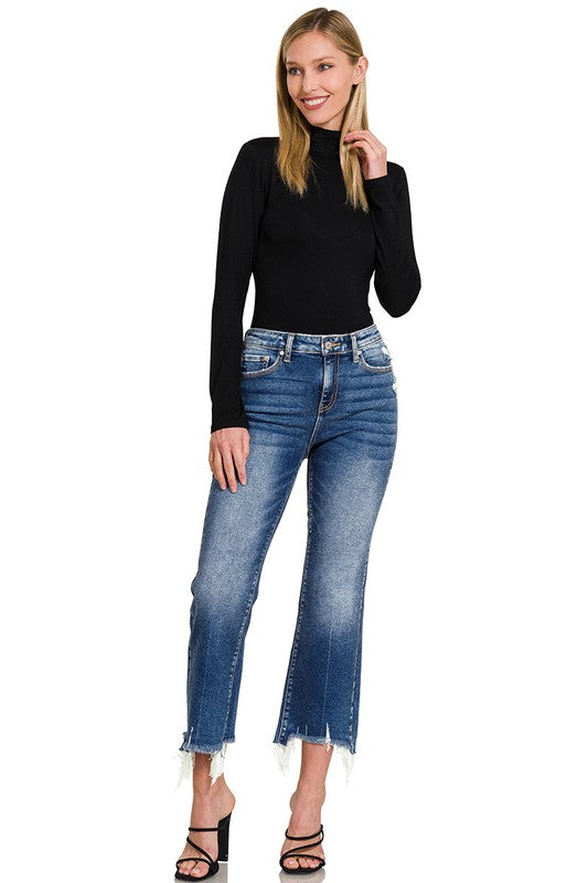 Zenana: High Standards Kick Flare Jeans