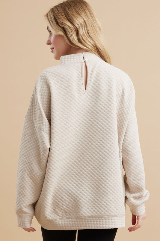 Change My Mind Mock Neck Pullover