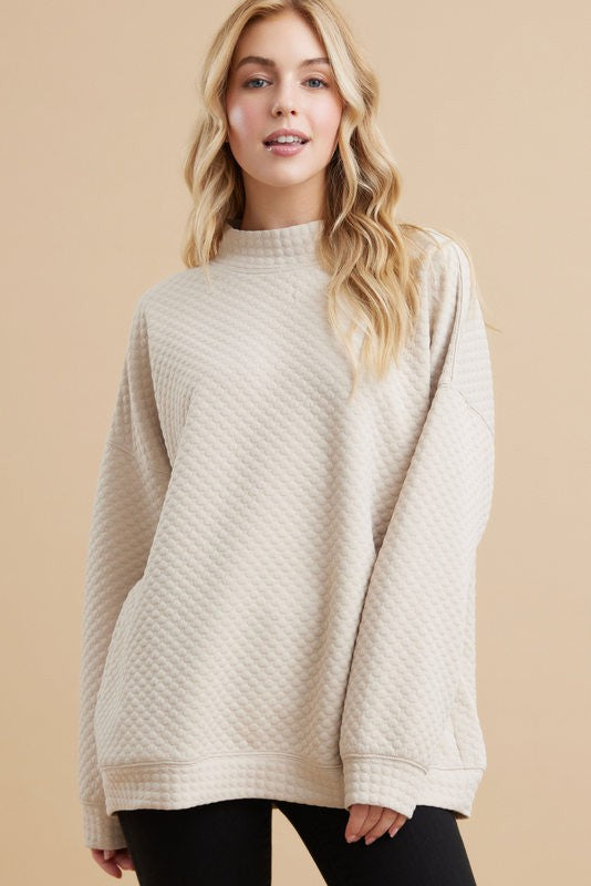 Change My Mind Mock Neck Pullover