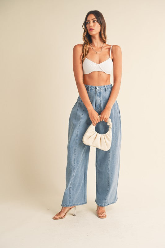 Pull Me Close Wide Leg Jean Pants