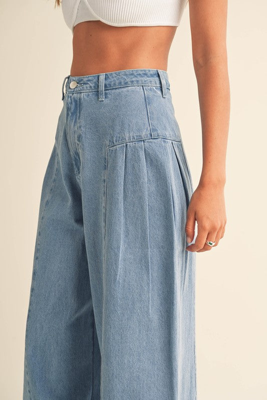 Pull Me Close Wide Leg Jean Pants