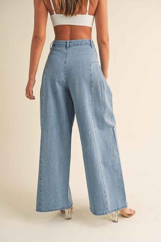 Pull Me Close Wide Leg Jean Pants