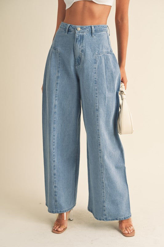 Pull Me Close Wide Leg Jean Pants