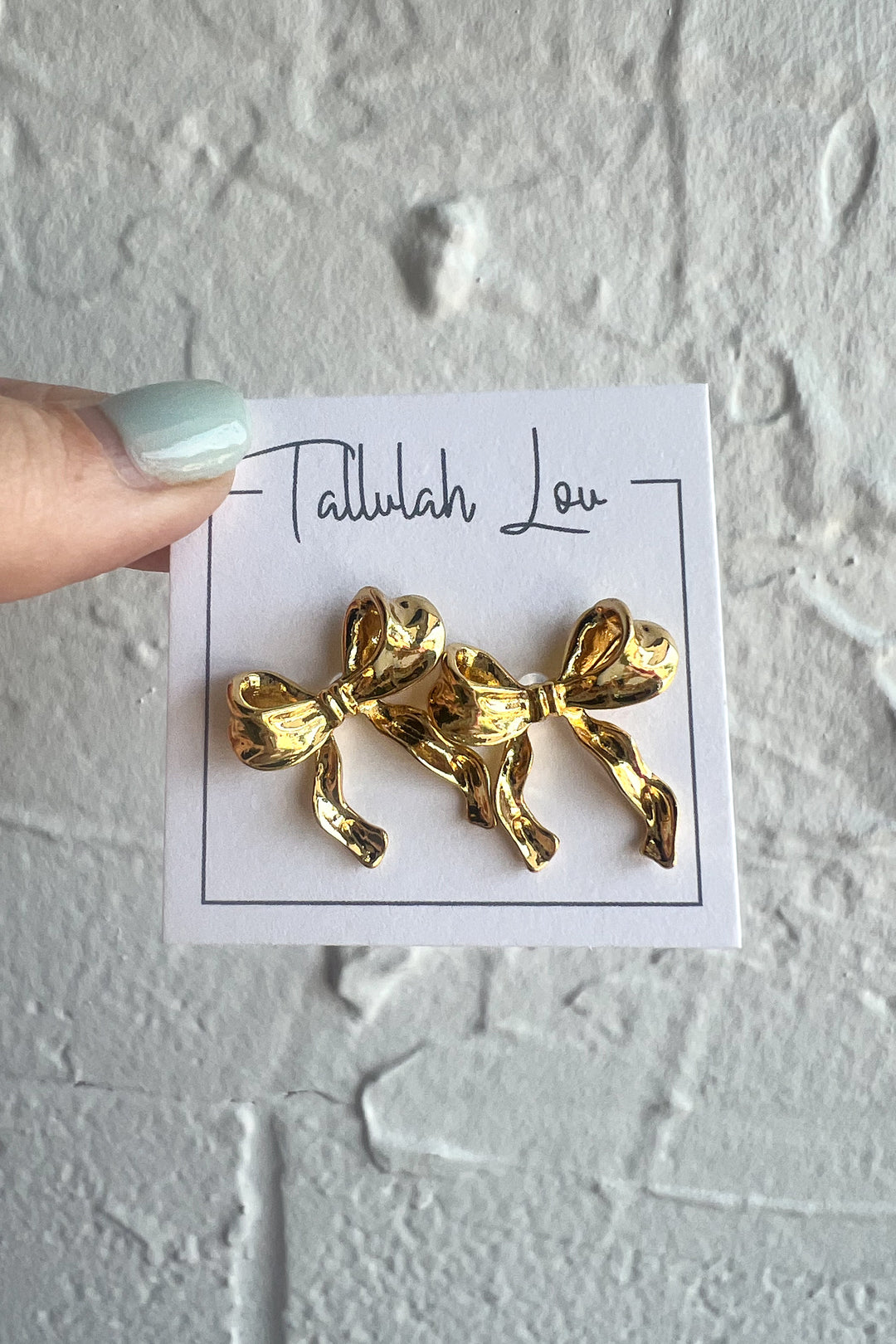 GOLDEN BOW EARRINGS