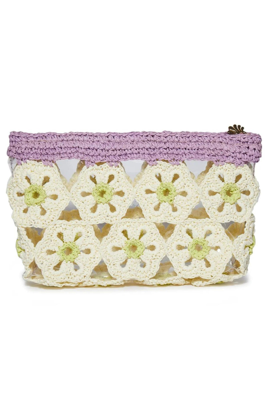 LELE SADOUGHI: Day Dream Marigold Crochet Large Pouch