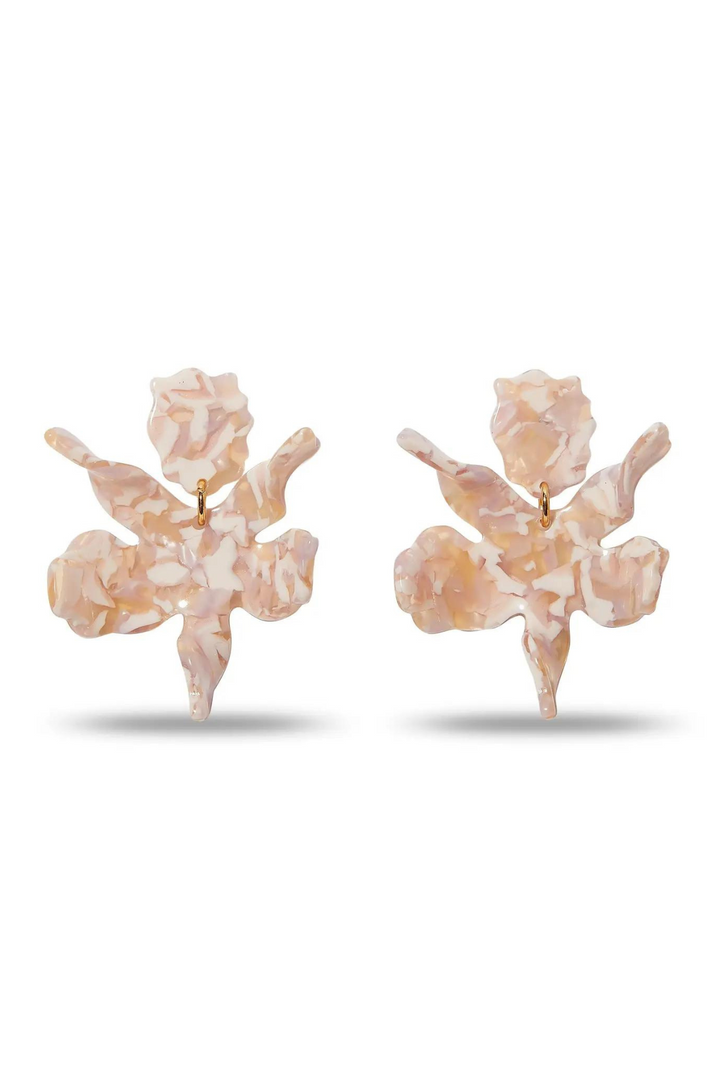 LELE SADOUGHI: Blush Small Paper Lily Earrings