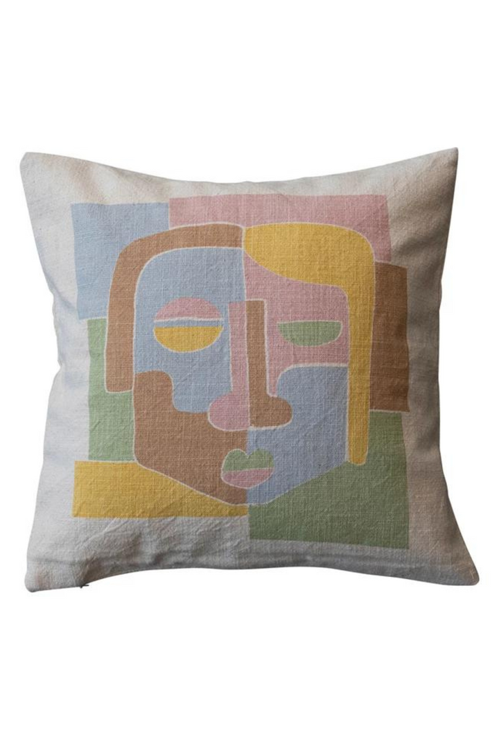 ABSTRACT FACE PILLOW