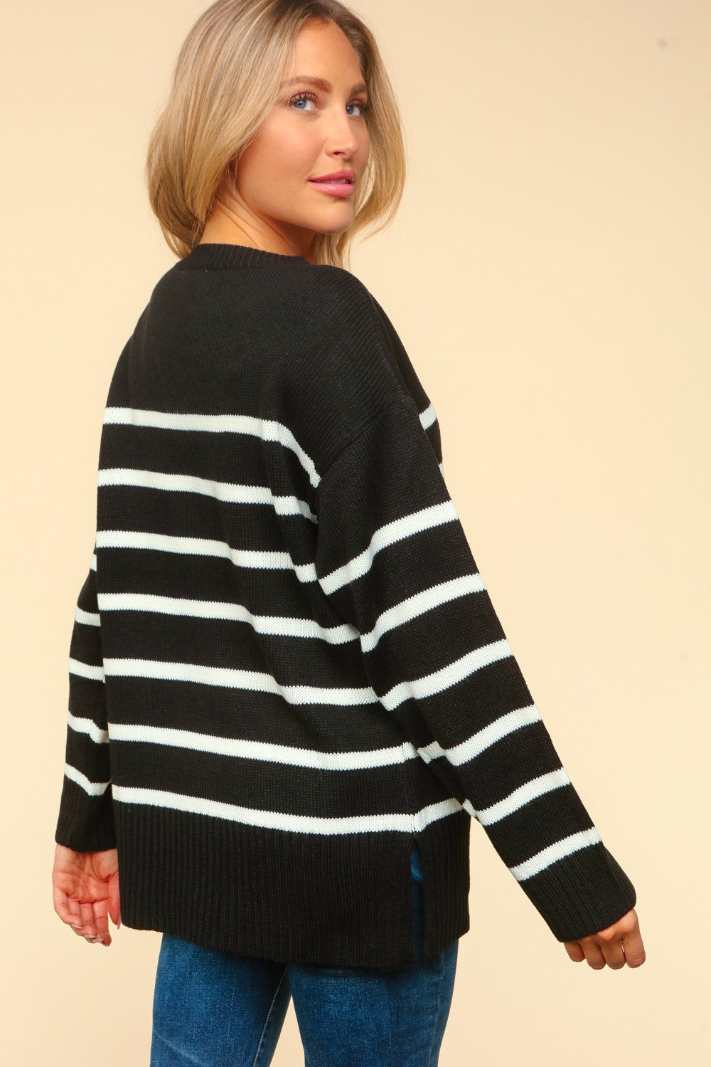 Striped Serenity Sweater