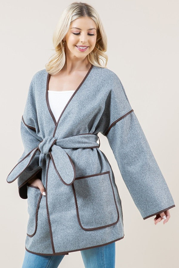 LUXE WRAP BLANKET COAT