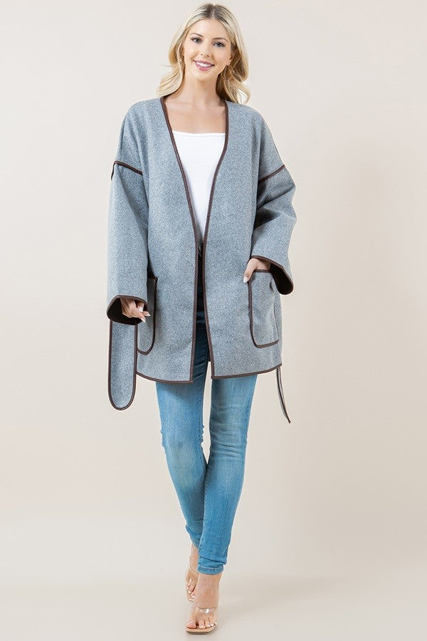 LUXE WRAP BLANKET COAT