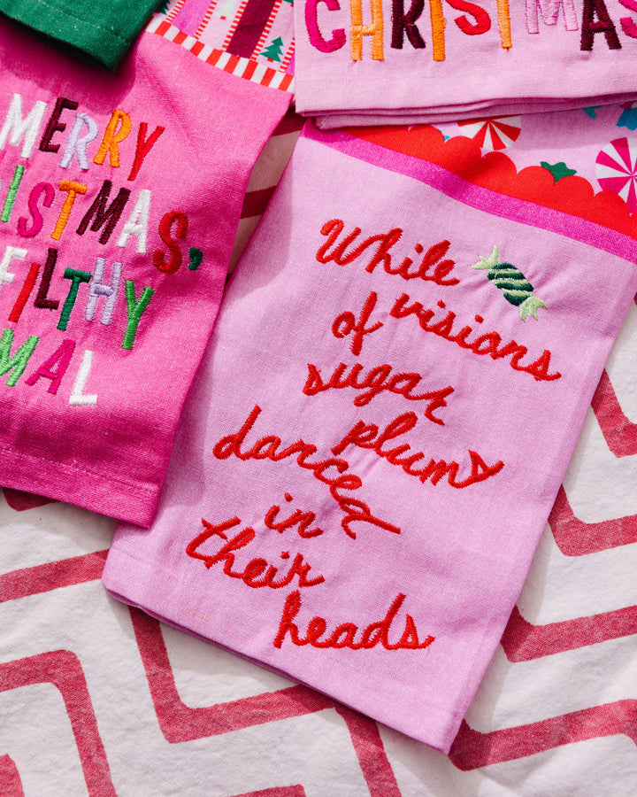 Sugar Plums Dish Towel