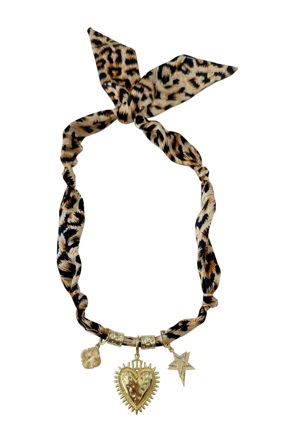 Sherry Multi Charm Scarf Necklace