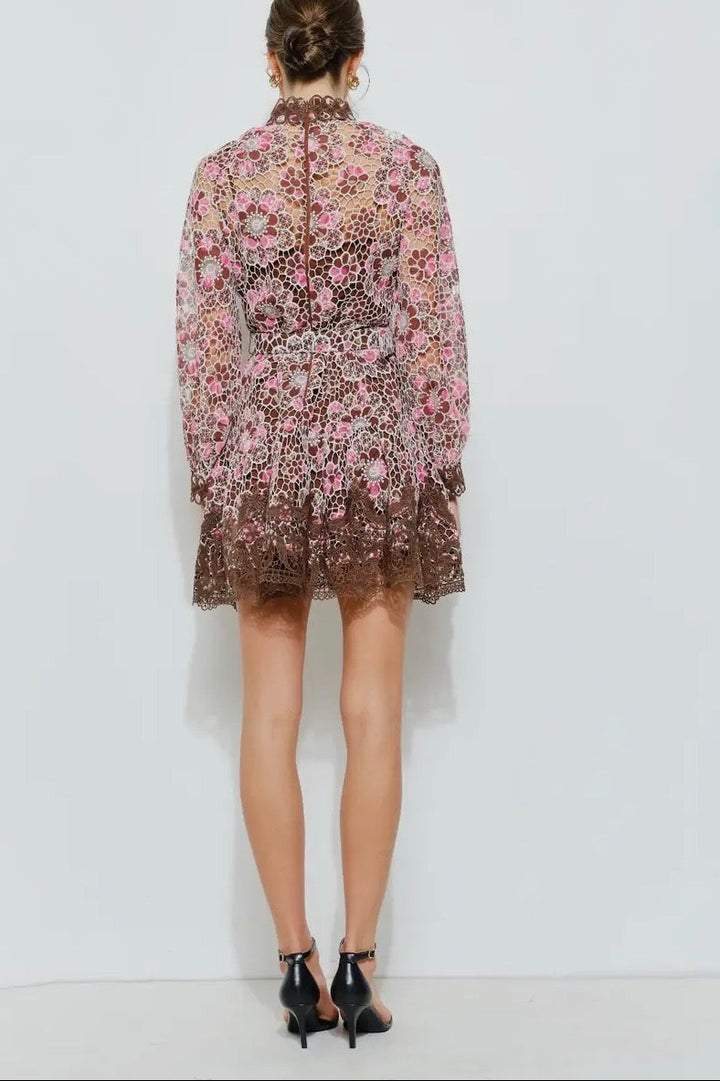The Bloom & Lace Mini Dress