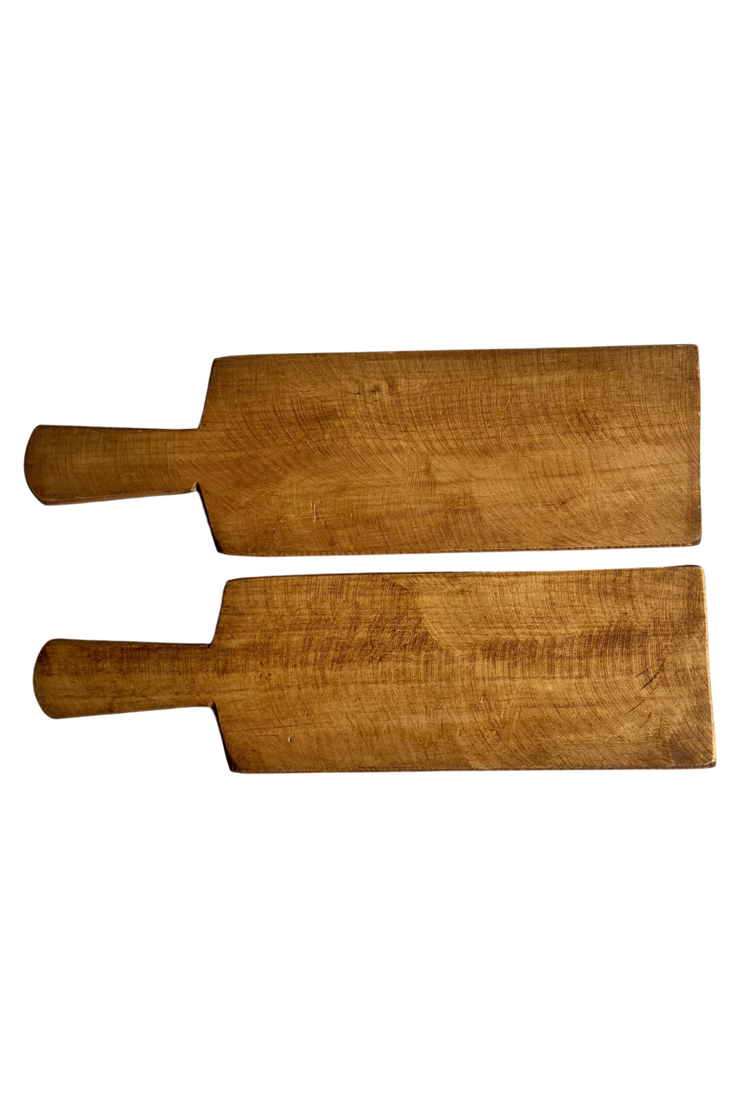 Elongated Wood Paddle Handled Serving Board