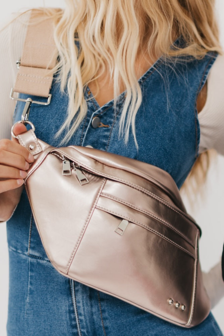 Marley Metallic Oversized Bum Bag