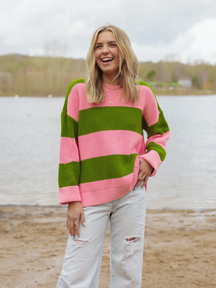 Cara & The Sky: Rhiannon Chunky Stripe Sweater Top