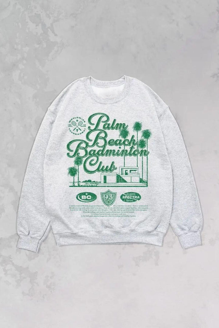 Palm Beach Badminton Club Oversized 90's Sweatshirt