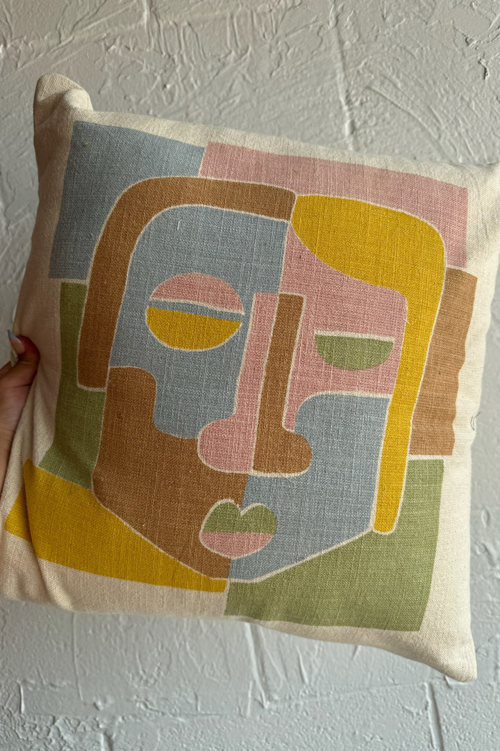 ABSTRACT FACE PILLOW