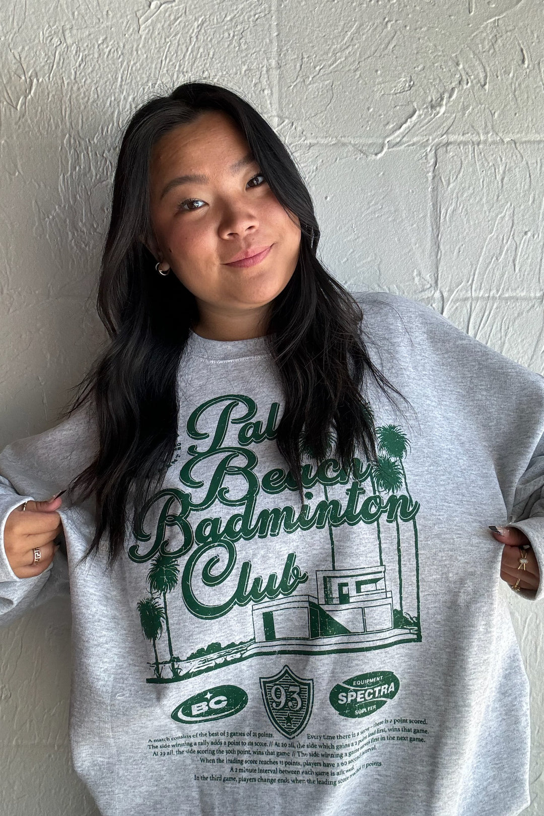 Palm Beach Badminton Club Oversized 90's Sweatshirt