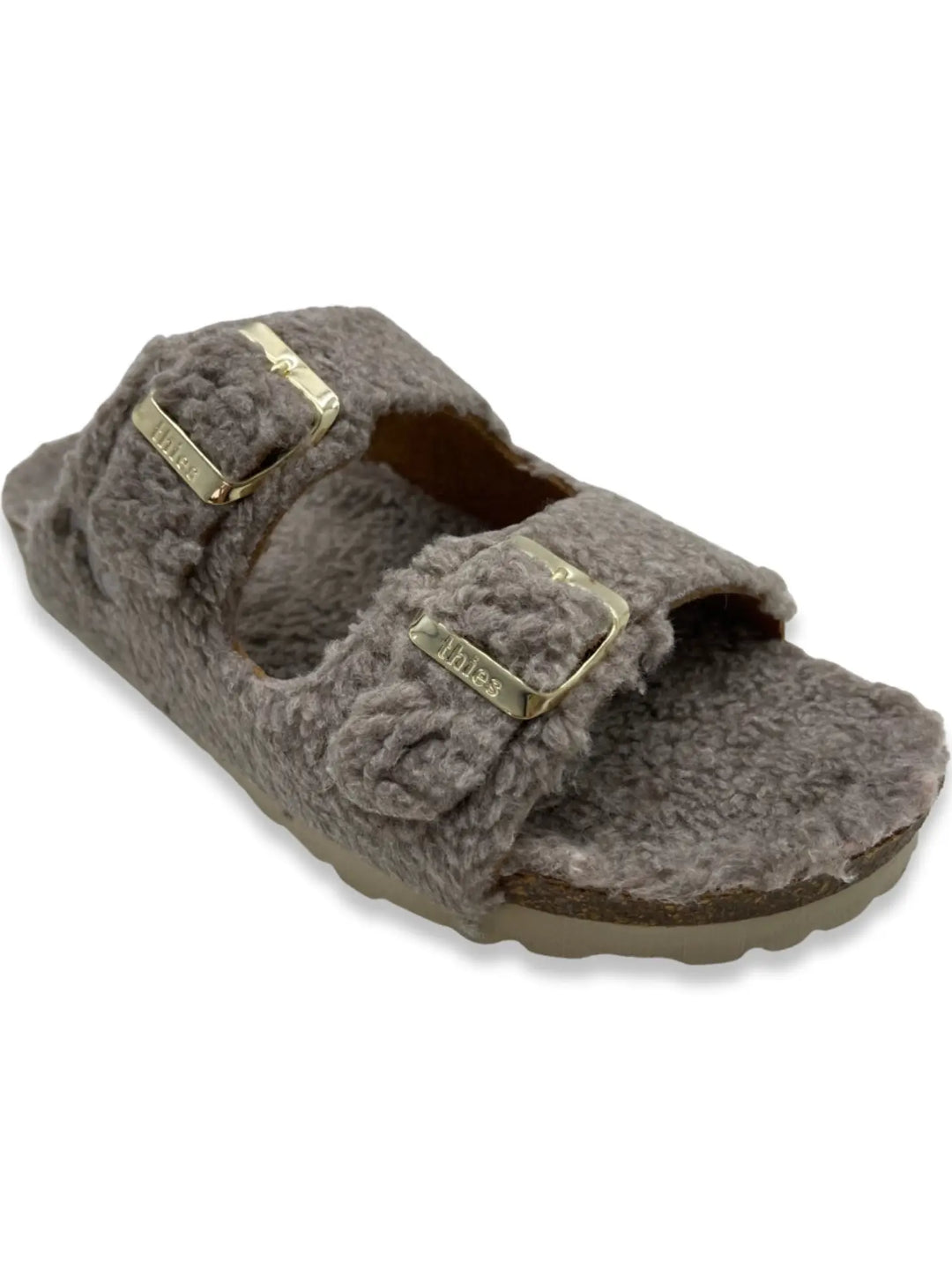 thies 185: Eco Teddy Sandal in Taupe