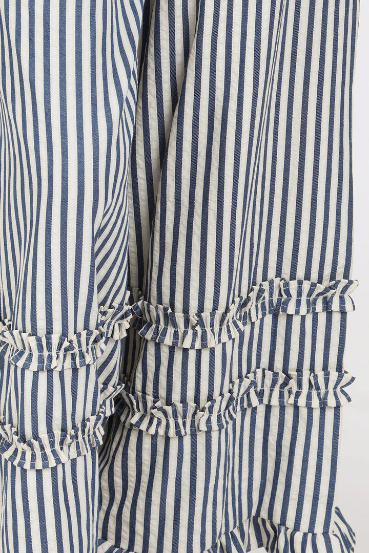 Seabreeze Stripe Ruffle Pant