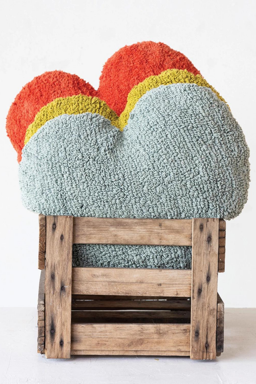Heart Shaped Cotton Tufted Pillow