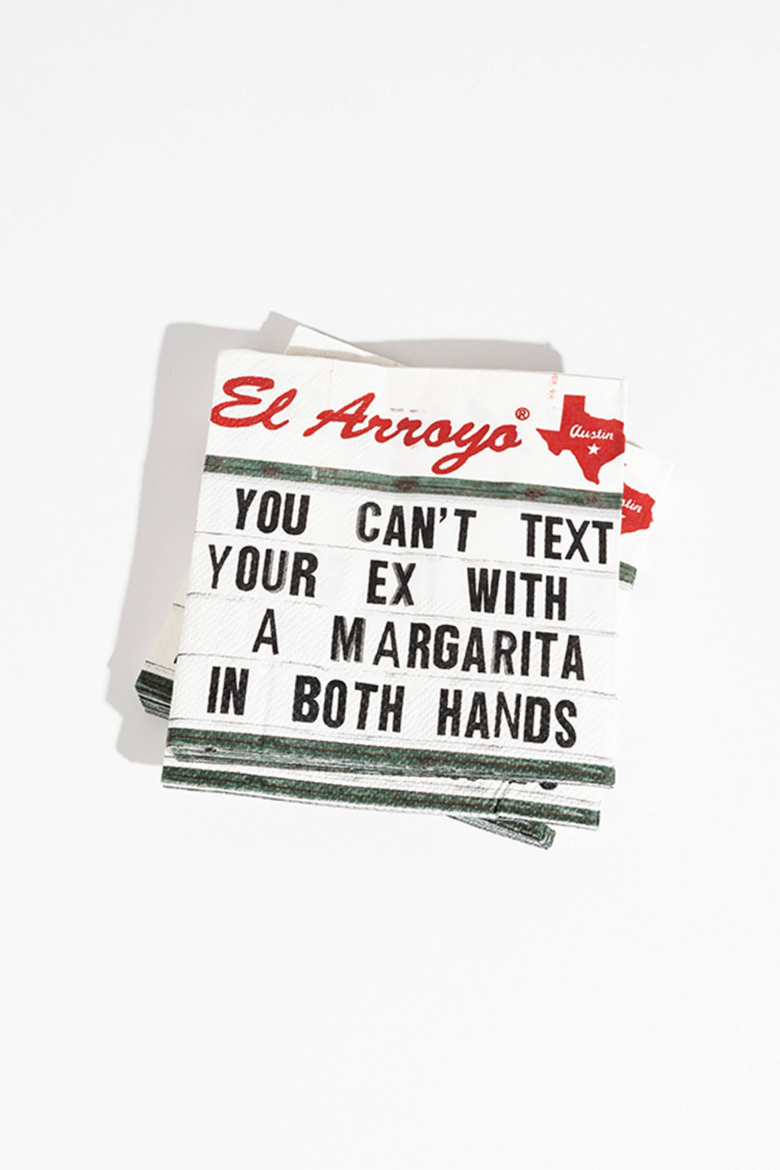 Can't Text Your Ex Cocktail Napkins