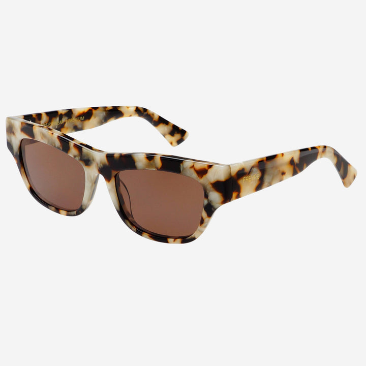 FREYRS Astoria Acetate Cat Eye Sunglasses Brown Pearl