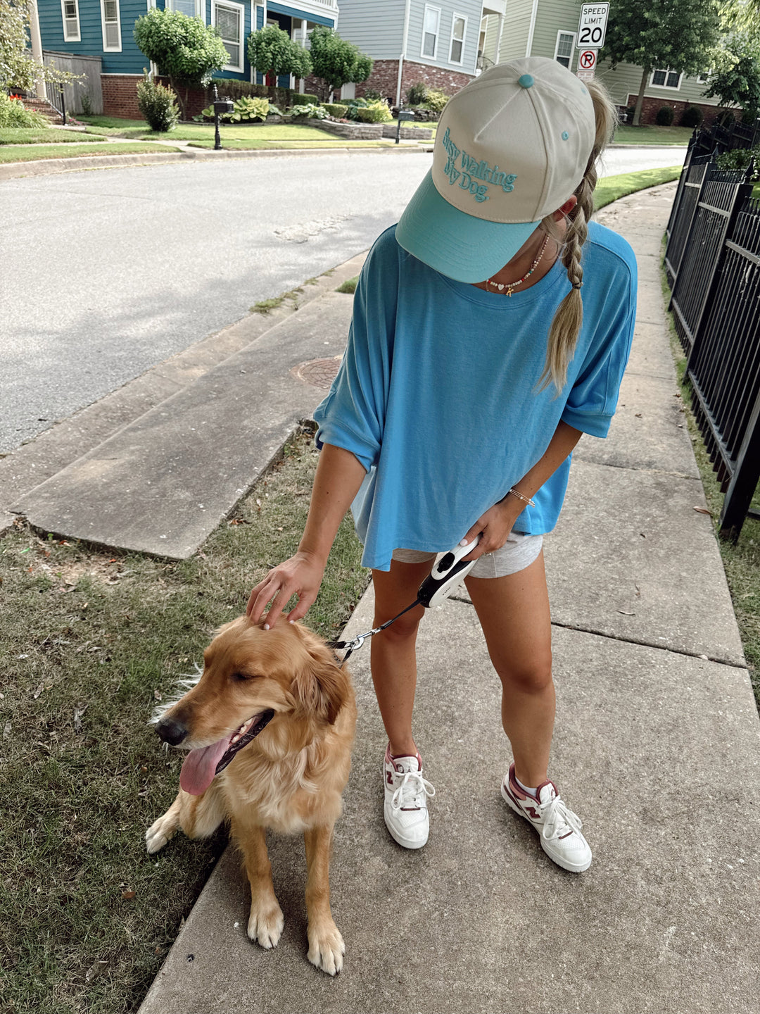 Busy Walking My Dog Trucker Hat