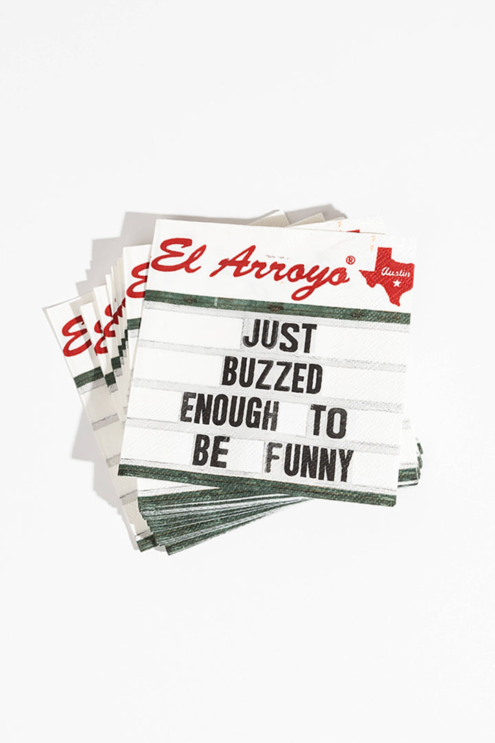 El Arroyo | Cocktail Napkins (Pack of 20) - Buzzed Enough