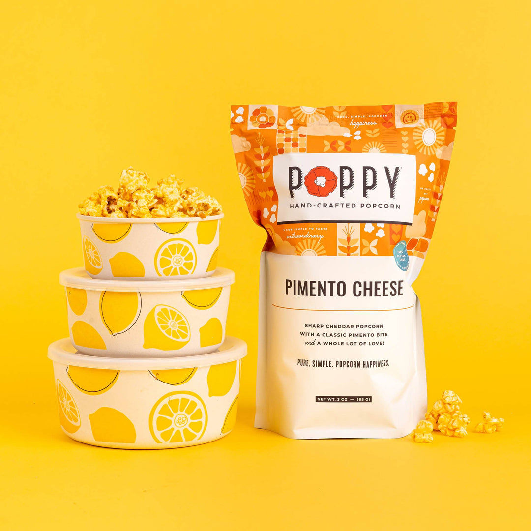 Poppy Pimento Cheese Popcorn