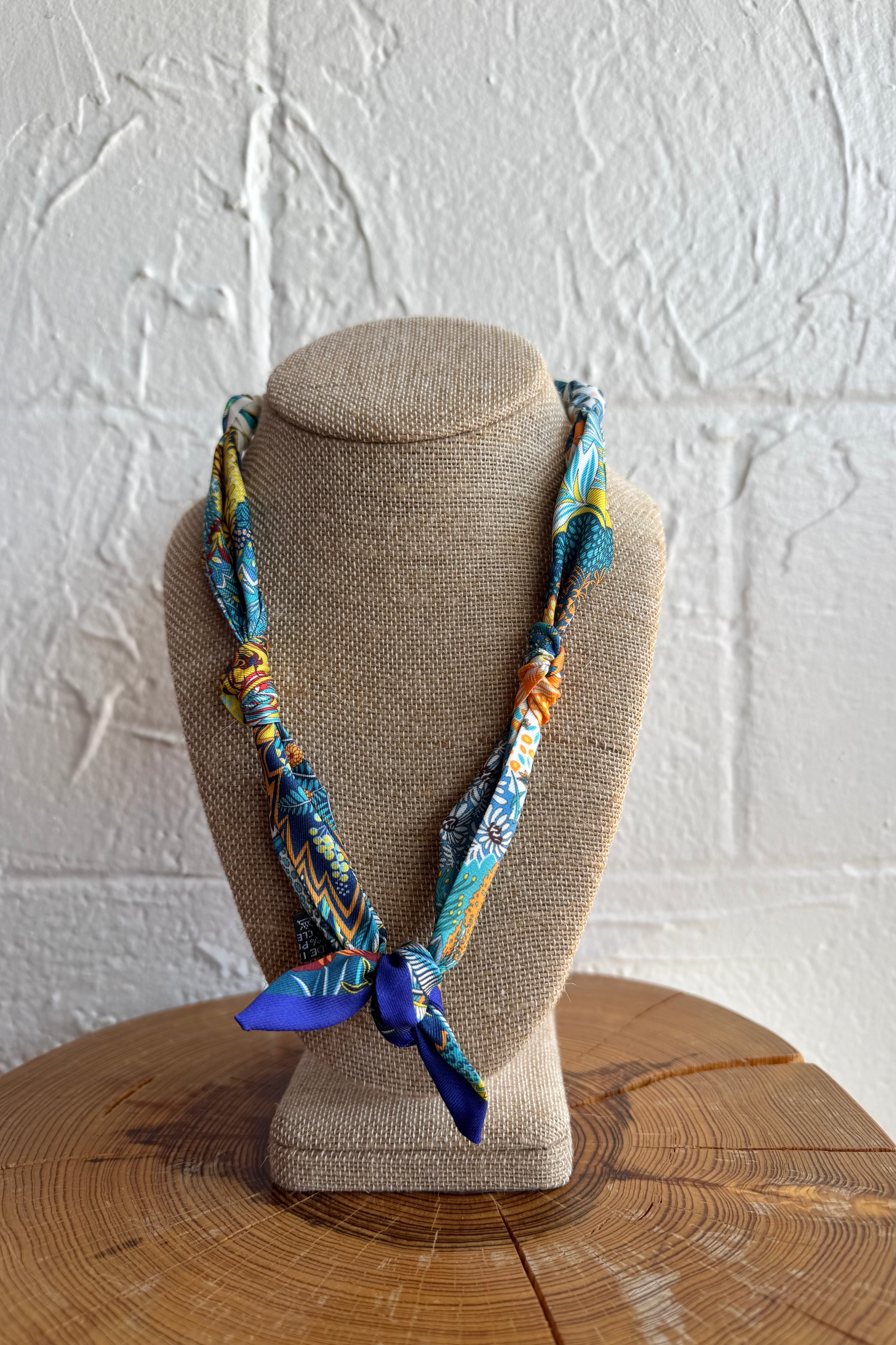 Knotted Bandana Scarf Necklace - Desert Bloom