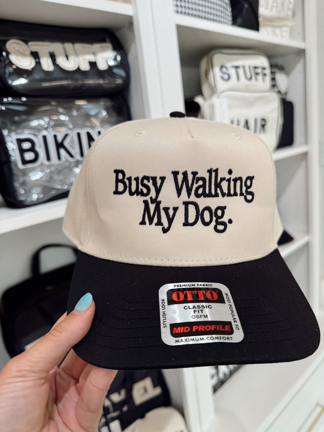 Busy Walking My Dog Trucker Hat