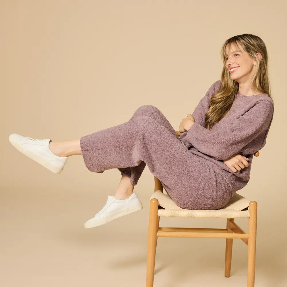 Marshmallow Reverse Seam Lounge Set