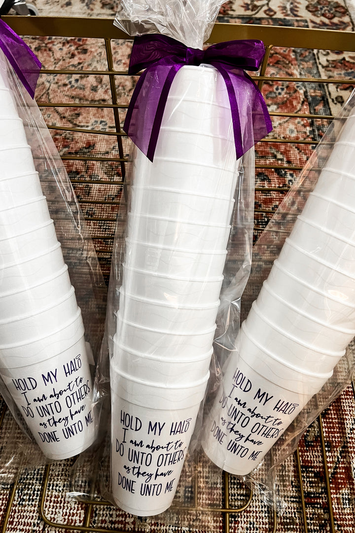 Hold My Halo - 16oz Styrofoam Cups