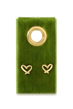 Free Form Heart Stud Earrings